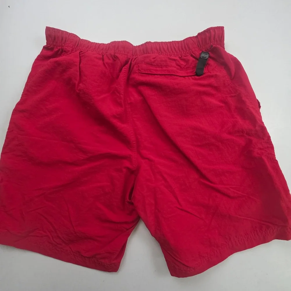 Polo Sport Ralph Lauren Swim Trunks Mens Medium Red Vintage Nylon Cargo Shorts